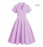 Robe années 70 avec motifs colorés