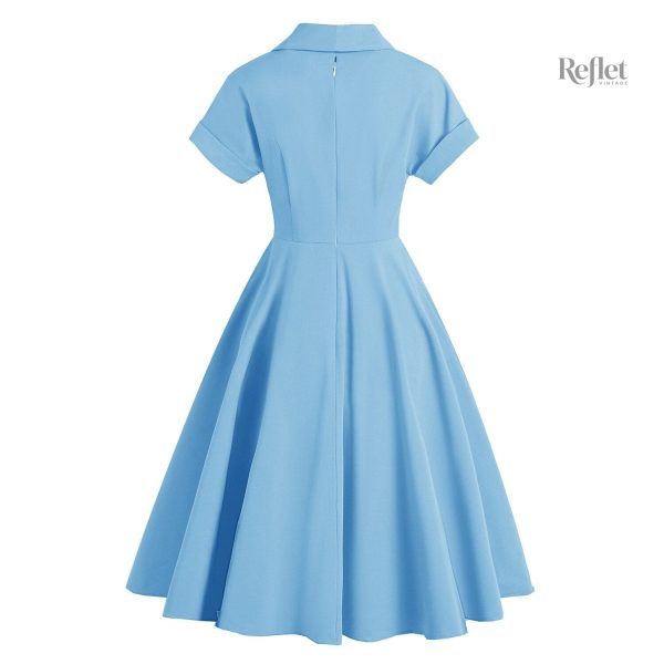 Robe femme années 70 en coton léger