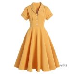 Robe chemise avec ceinture intégrée