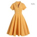 Robe années 70 à pois classiques