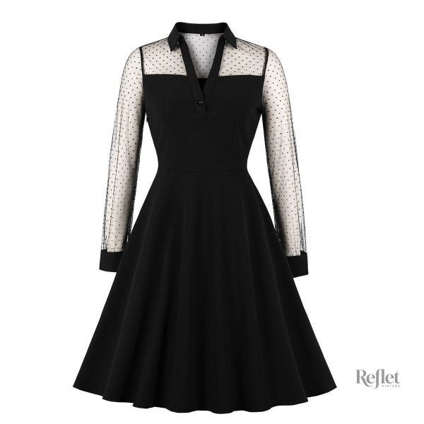 Robe chemisier classique à manches longues