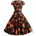 Robe chic années 40, élégance vintage