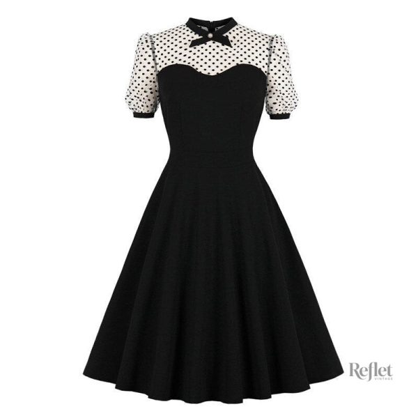 robe-chic-annee-41-1 Robe Chic Année 40, style vintage inspiré des années 40
