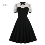 Robe élégante années 40, design classique et intemporel
