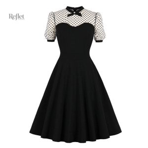 Robe élégante années 40, design classique et intemporel