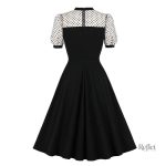 Robe vintage chic, silhouette flatteuse des années 40