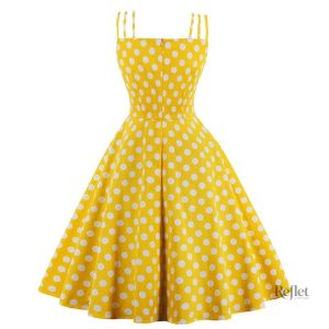 Robe rétro années 50 avec motifs floraux