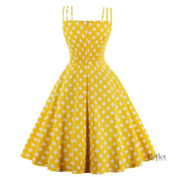 Robe rétro années 50 avec motifs floraux