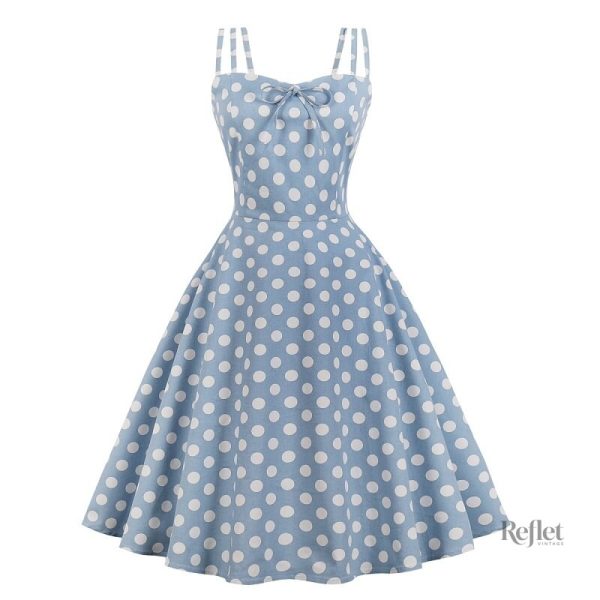 Robe classique années 50, silhouette cintrée