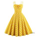 Robe à pois années 50, look glamour intemporel