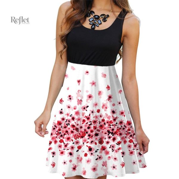 Robe colorée, tendance années 80