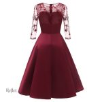 Robe féminine chic, look vintage