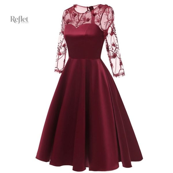 Robe élégante pour soirées années 40