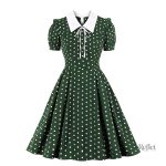 Robe Chic années 40 avec ceinture cintrée