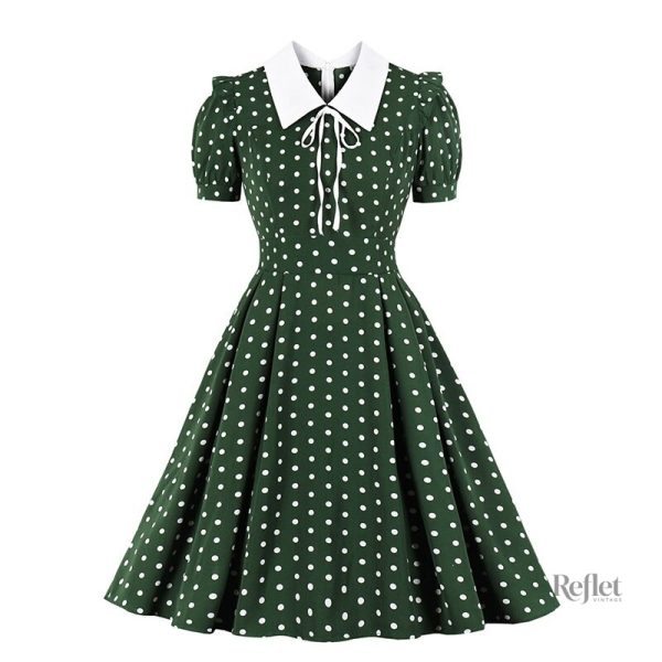 Robe Chic années 40 avec ceinture cintrée