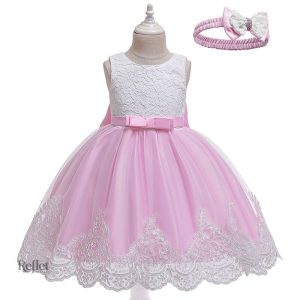 Robe chic pour jeunes filles avec volants