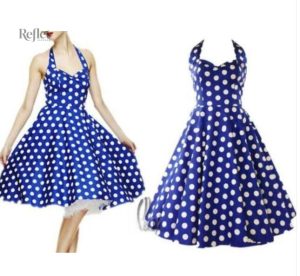 Robe années 50, silhouette cintrée, look vintage chic