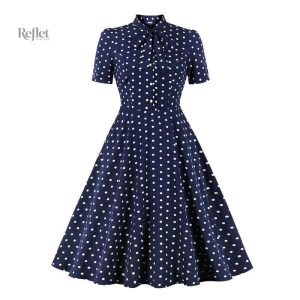 Robe vintage années 40, style civil élégant