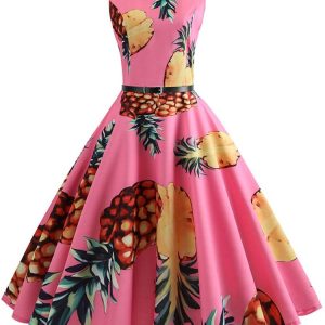 Robe cocktail vintage style années 50