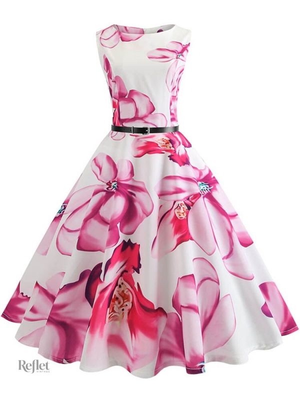Robe anniversaire années 50, élégante et raffinée