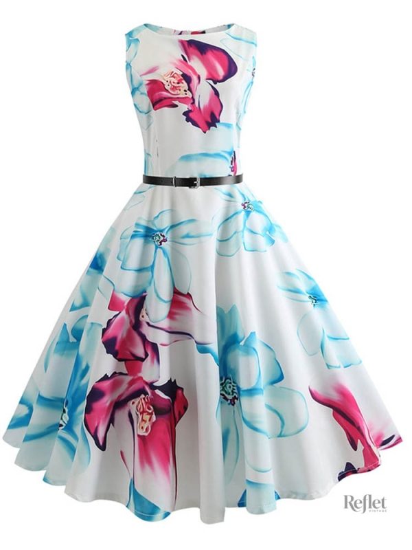 Robe rétro années 50, design classique et féminin