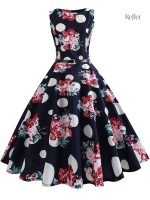 Robe chic des années 50, idéale pour les fêtes