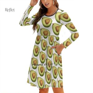 Robe évasée à motifs, ambiance rétro des années 70