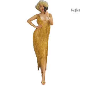 Robe cocktail élégante style années 20