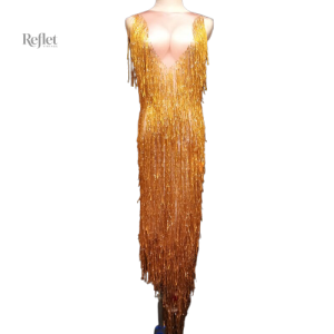 Robe vintage chic années 20, design glamour