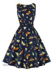 Robe élégante style rétro des années 50