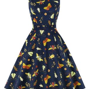 Robe élégante style rétro des années 50