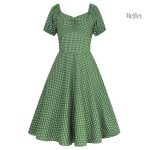 Robe années 40 avec taille marquée