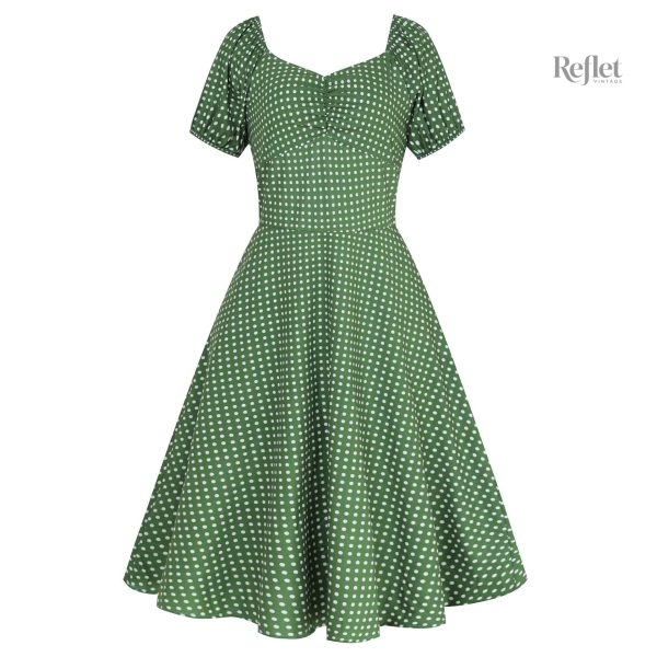 Robe années 40 avec taille marquée
