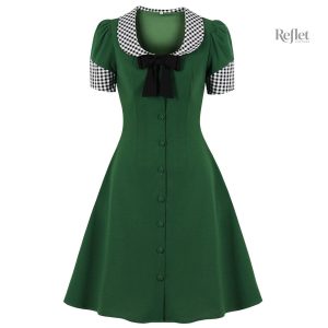 Robe courte vintage années 50, style rétro