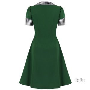 Robe 50s à motifs floraux, élégance intemporelle