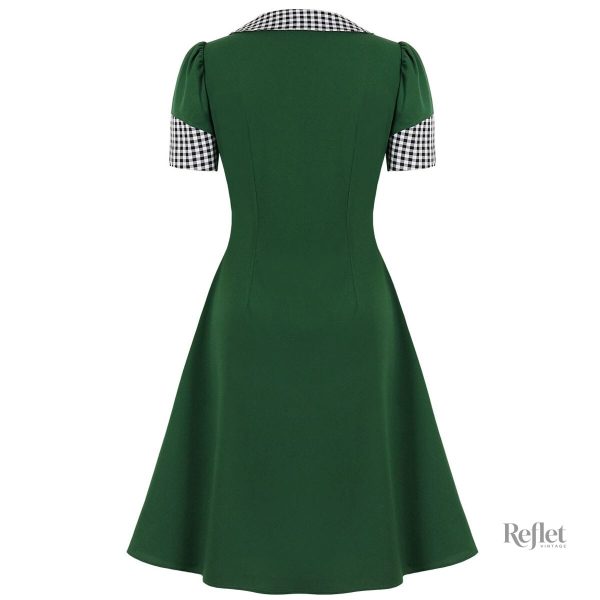 Robe 50s à motifs floraux, élégance intemporelle