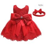 Robe Bleue pour Fête de Petite Fille