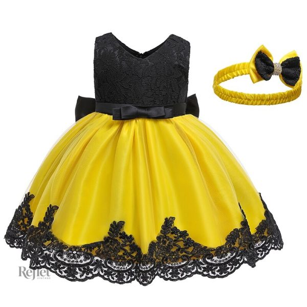 Robe Courte Bleue pour Petite Fille