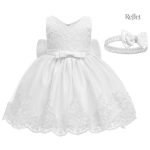 Robe Courte pour Fille en Bleu Éclatant