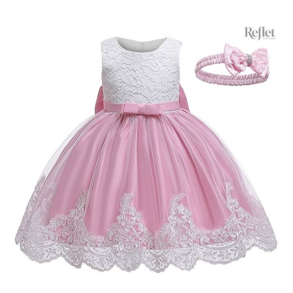 Robe Bleue Élégante pour Petite Fille