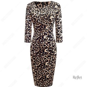 Robe élégante style année 30, coupe ajustée et chic