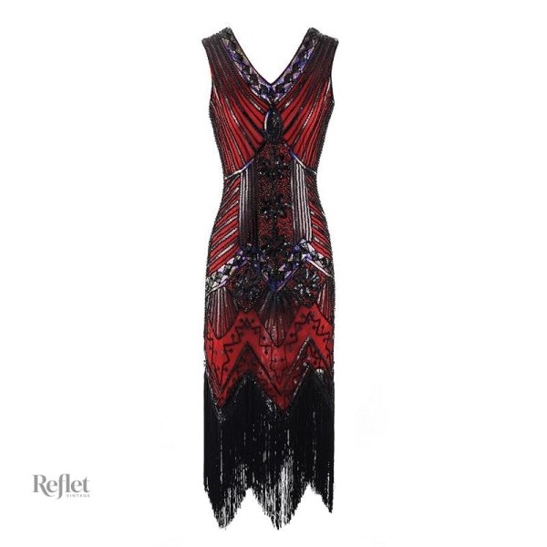 Silhouette ajustée avec robe crayon noire années 30