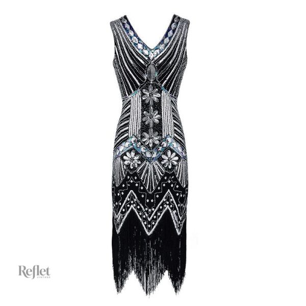Robe noir crayon, esthétique des années 30