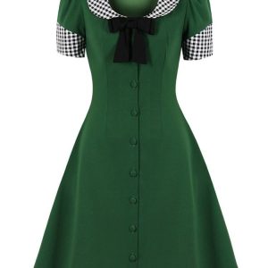Robe d'été années 50 à motifs floraux
