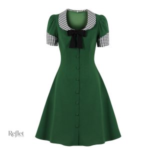 Robe vintage style années 50, coupe évasée