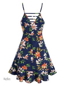 Robe rétro à pois années 50