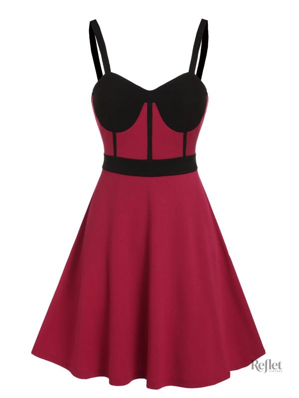 Robe années 50 avec ceinture