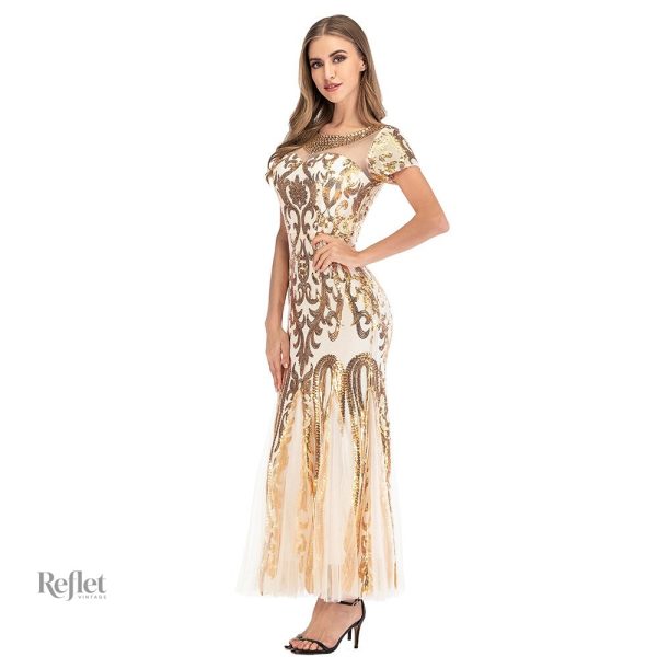 Robe année 20, élégante et sophistiquée