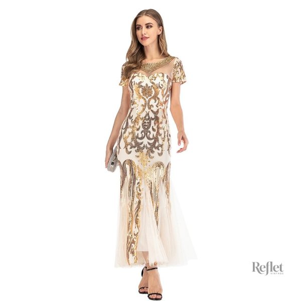 Robe de bal rétro, style Charleston des années 20