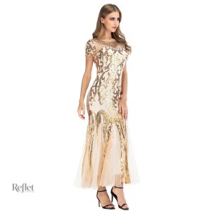 Look glamour années 20, parfaite pour les soirées festives